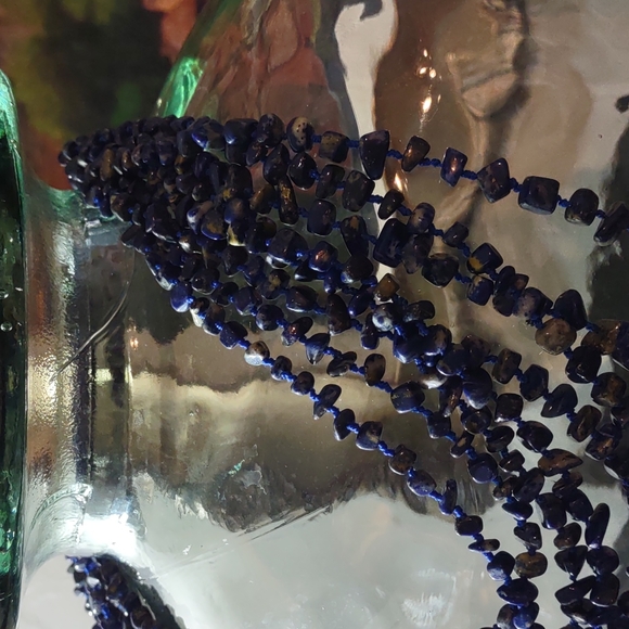 Beautiful Multi Strand Lapis Lazuli Necklace - Picture 5 of 7